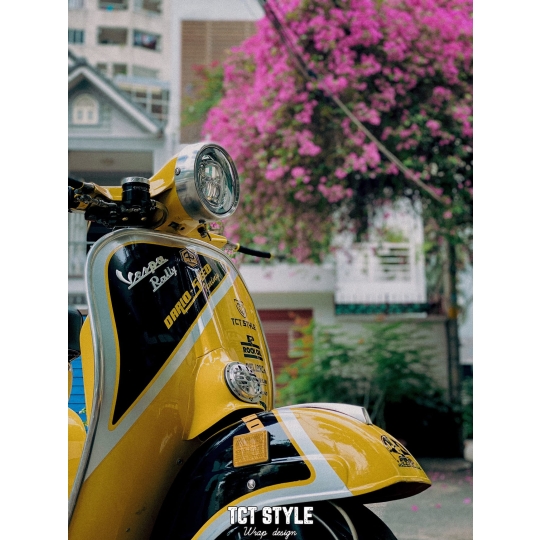VESPA RALLY - TEM THIẾT KỂ