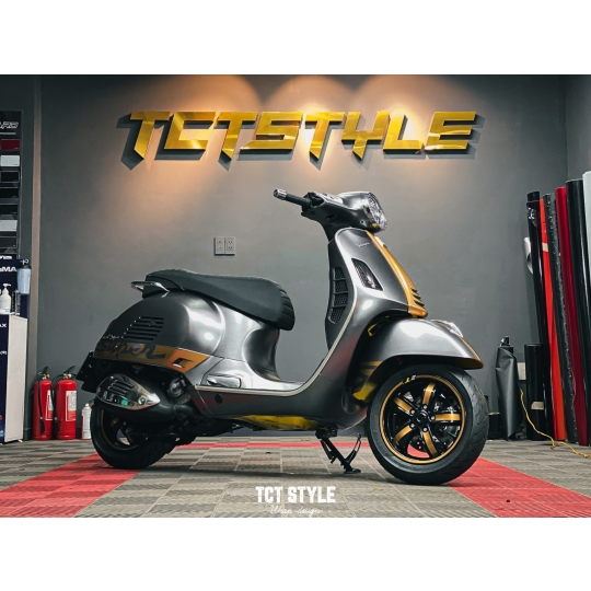 VESPA - PHỐI ĐEN VÀNG ĐỒNG